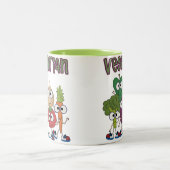 Vegetarisch Tweekleurige Koffiemok (Center)