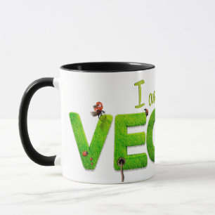 Vegetarisch Veganistische Mok Cup Drink Save Anima