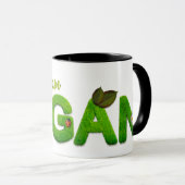 Vegetarisch Veganistische Mok Cup Drink Save Anima (Voorkant rechts)