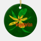 Vegetarisch ventiel keramisch ornament (Voorkant)