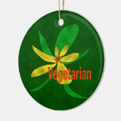 Vegetarisch ventiel keramisch ornament (Links)