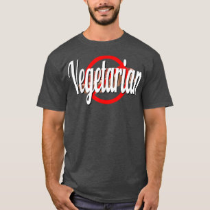 Vegetarisch vlees doorgestreept t-shirt