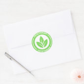 Vegetarisch voedingsallergie Dieet  Ronde Sticker (Envelop)