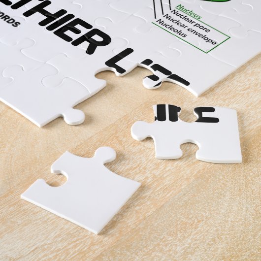 Vegetarisch voor een gezond leven (Plant cel) Legpuzzel (Zijkant)