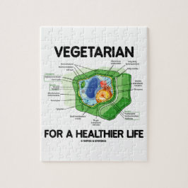 Vegetarisch voor een gezond leven (Plant cel) Legpuzzel