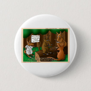 Vegetarische Aardvark Grappige T-shirts Cadeaus Mo Ronde Button 5,7 Cm