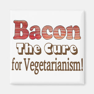 Vegetarische Bacon Magneet