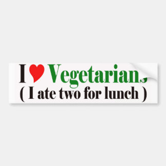 Vegetarische Bumpersticker