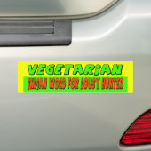 Vegetarische Bumpersticker (Op auto)