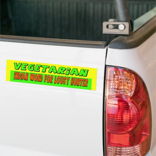 Vegetarische Bumpersticker (Op Truck)