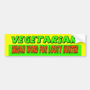 Vegetarische Bumpersticker