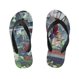 Vegetarische Clubs komen hier dinsdagmiddag bijeen Kinder Teenslippers