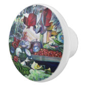 Vegetarische clubs ontmoeten hier op dinsdagmiddag keramische knop (Rechts)