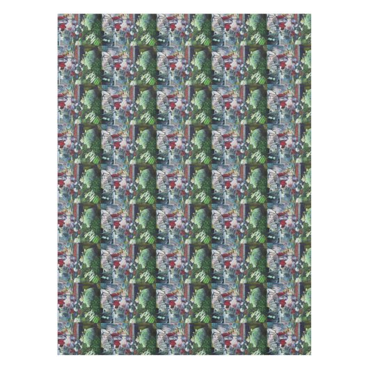 Vegetarische clubs ontmoeten hier op dinsdagmiddag tafelkleed (Voorkant)