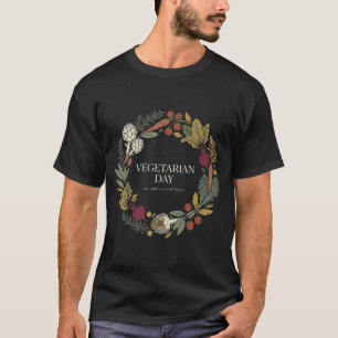 Vegetarische Dag Botanische Groentekrans Eet Goed T-shirt