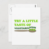 Vegetarische erwten briefkaart (Voorkant / Achterkant)