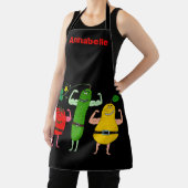 Vegetarische Groenten Rock Personaliseren Schort (Insitu)