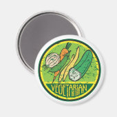 Vegetarische Grunge Magneet (Voorkant / Achterkant)