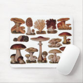 Vegetarische hipster steampunk  paddenstoel muismat (Met muis)