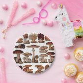 Vegetarische hipster steampunk  paddenstoel papieren bordje (Feest)