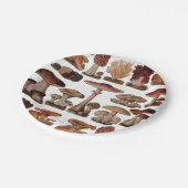 Vegetarische hipster steampunk  paddenstoel papieren bordje (Gekanteld)