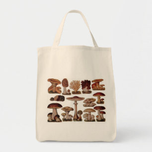 Vegetarische hipster steampunk  paddenstoel tote bag