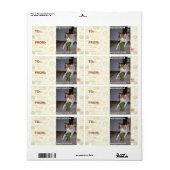 Vegetarische keuken etiket (Full Sheet)
