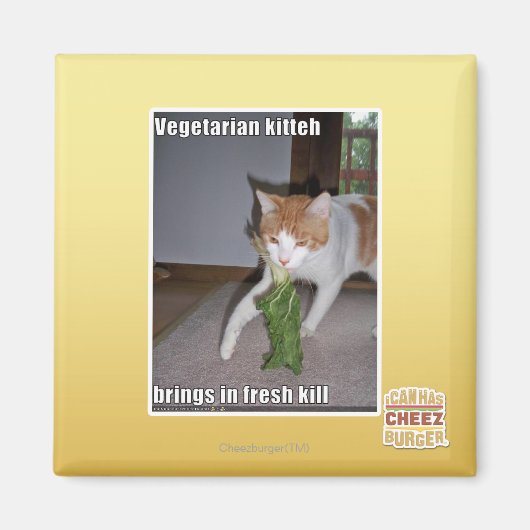 Vegetarische keuken magneet (Voorkant)