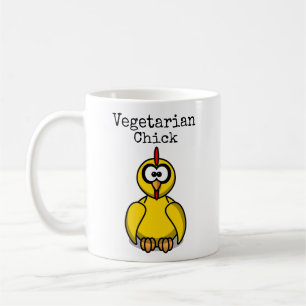 Vegetarische kip cartoon koffiemok