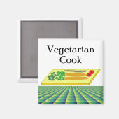 Vegetarische kok magneet (Voorkant / Achterkant)