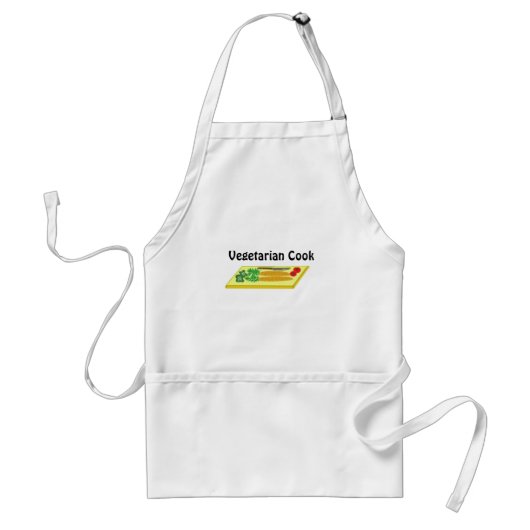 Vegetarische kok standaard schort (Voorkant)