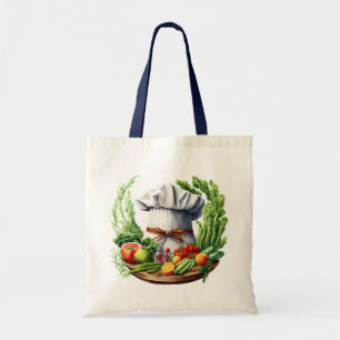 Vegetarische kok tote bag