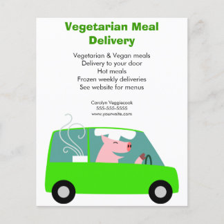 Vegetarische Maaltijd Bezorgdienst Flyer