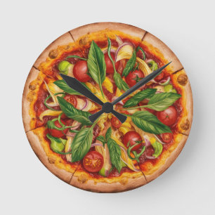 Vegetarische Pizza Ronde Klok