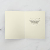 Vegetarische Thanksgiving Feestdagen Kaart (Binnen)