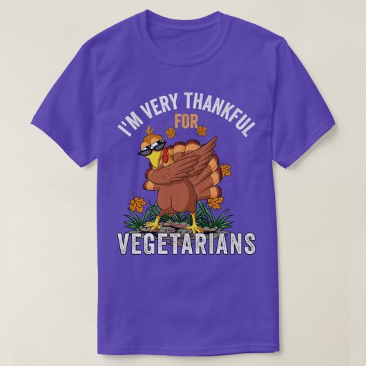 Vegetarische Thanksgiving Grappige Dabbing Turkije T-shirt (Design voorkant)