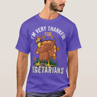 Vegetarische Thanksgiving Grappige Dabbing Turkije T-shirt