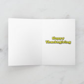 Vegetarische Thanksgiving Turkije - grappige Feestdagen Kaart (Binnen)