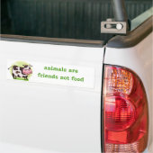 vegetarische vegaanbumper sticker (Op Truck)