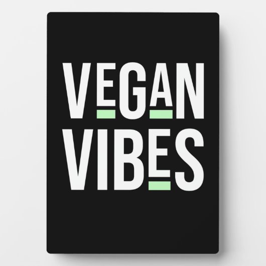 Vegetarische Vegan Vibes Fotoplaat (voorkant)