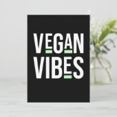 Vegetarische Vegan Vibes Kaart (Staand voorkant)