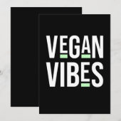 Vegetarische Vegan Vibes Kaart (Voorkant / Achterkant)