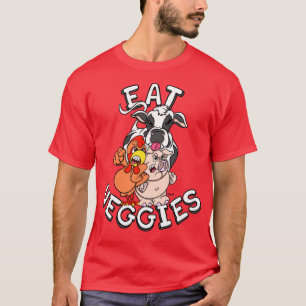 Vegetarische Veganistische levensstijl EET GROENTE T-shirt