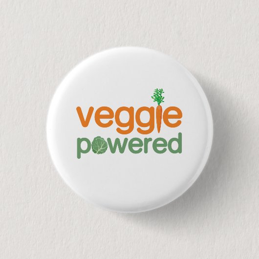 Vegetarische vegetarische vegetarische vegetatie ronde button 3,2 cm (Voorkant)