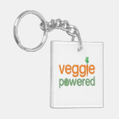 Vegetarische vegetarische vegetarische vegetatie sleutelhanger (Voorkant Links)