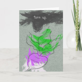 Vegetarische verjaardagskaart woordgrap veganistis kaart