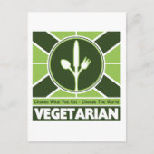 Vegetarische vlag briefkaart (Voorkant)