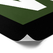 Vegetarische vlag poster (Hoek)