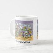 Vegetarische Zombies die GRAINS, GRAINS, GRAINS wi Koffiemok (Voorkant links)