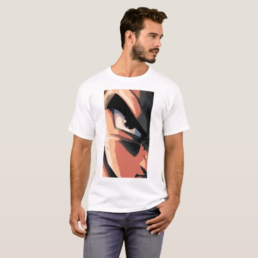 Vegeta's Eye of Determination - Fierce Saiyan Clos T-shirt (Voorkant volledig)